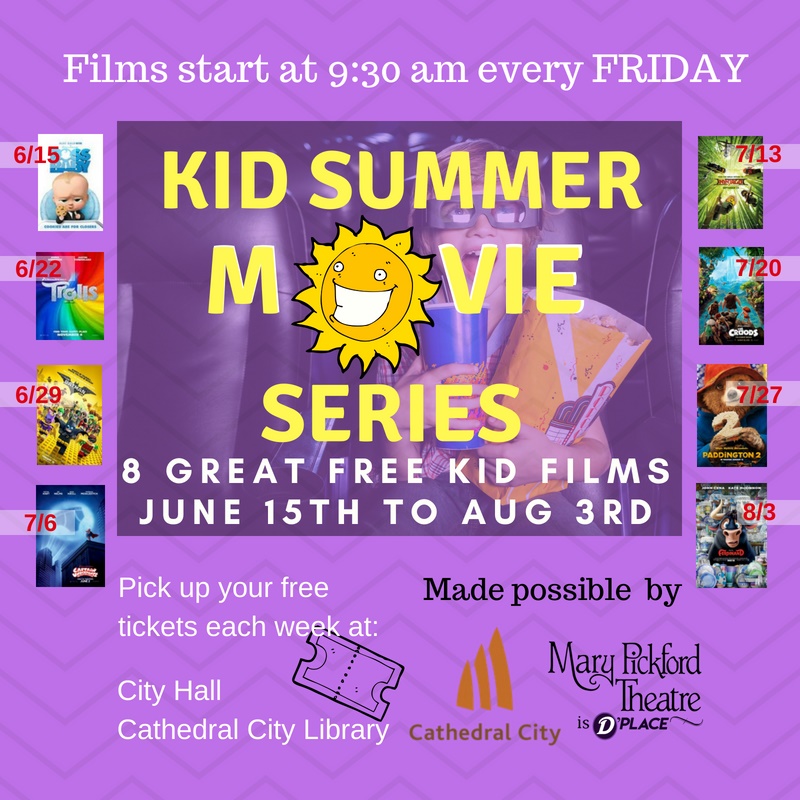 Free Summer Kids Movie Series Discover Cathedral City
