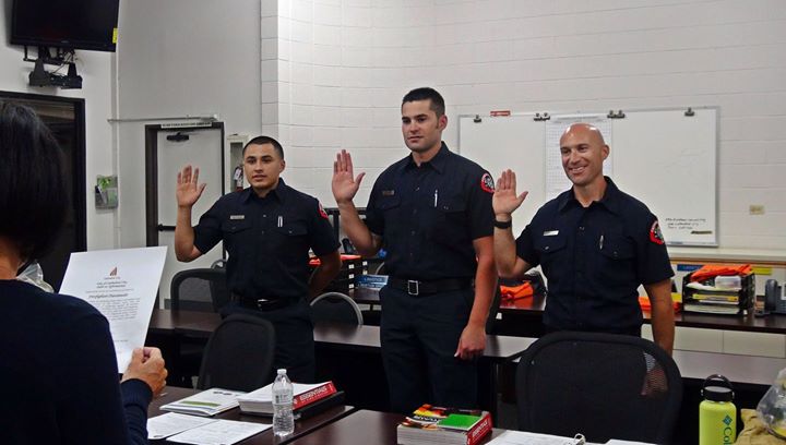 Three New Firefighter/Paramedics Start Today
