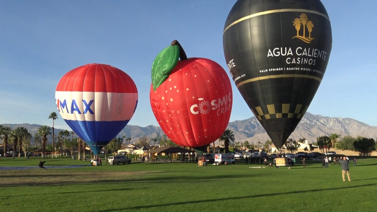Agua Caliente Casinos Launched Its Inaugural Hot Air Balloon Flight in Cathedral City