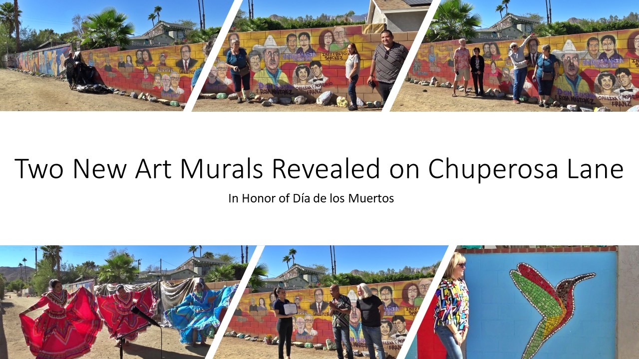 Two New Murals Unveiled at the Día de los Muertos Block Party on Chuperosa Lane