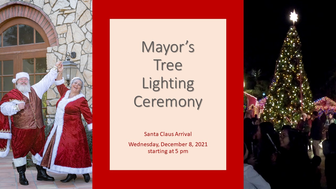 Mayor’s Tree Lighting Ceremony Happens Wednesday, December 8th