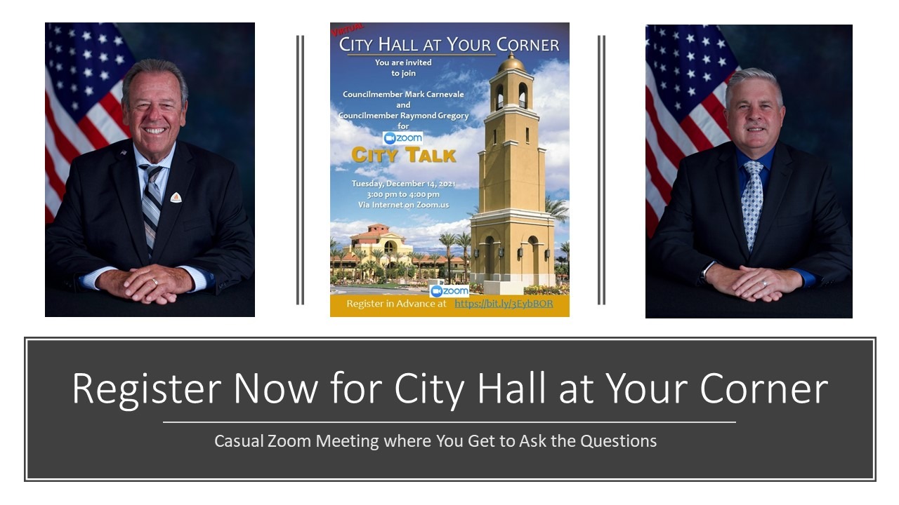 City Hall at Your Corner Happens Tuesday via Zoom
