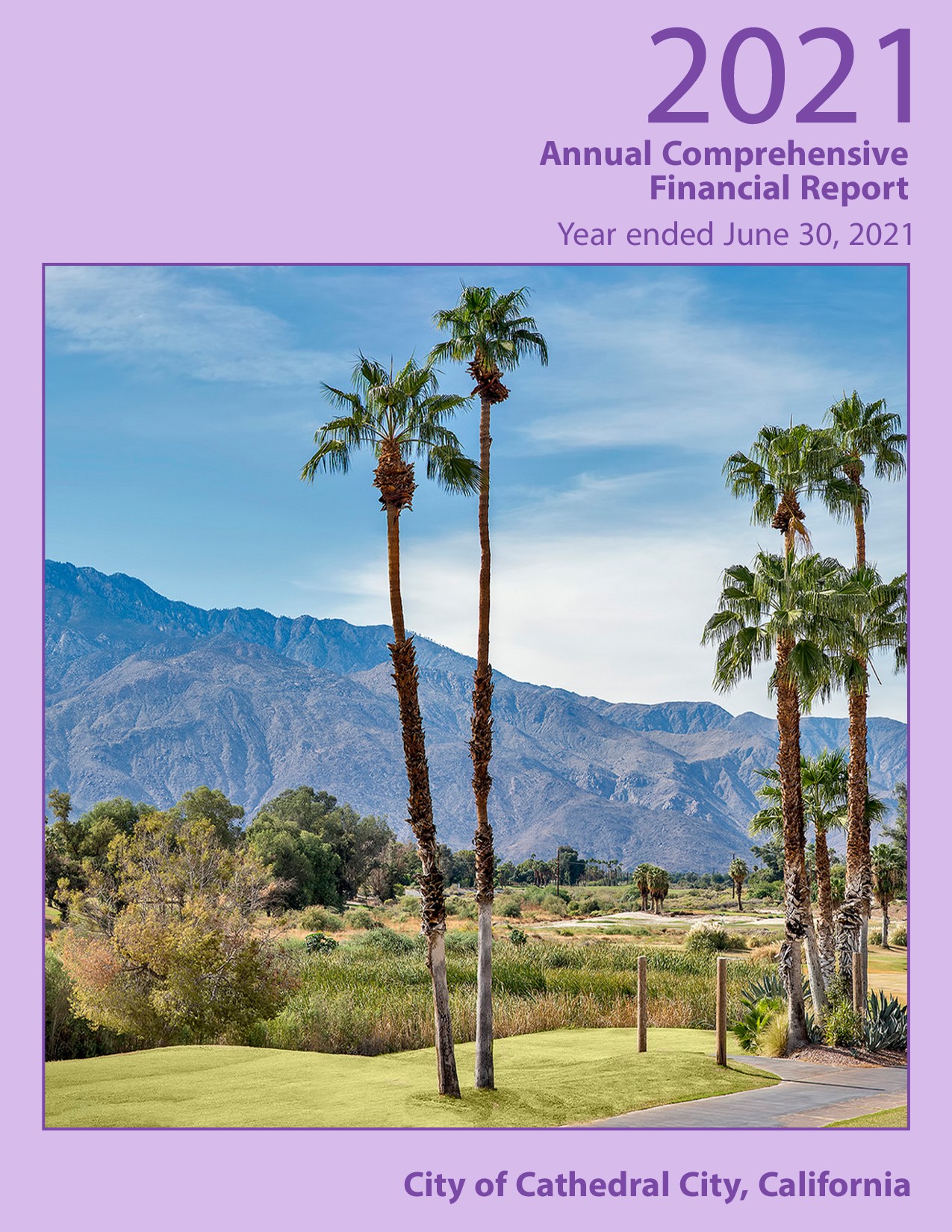 2021 Comprehensice Annual Financial Report Cover