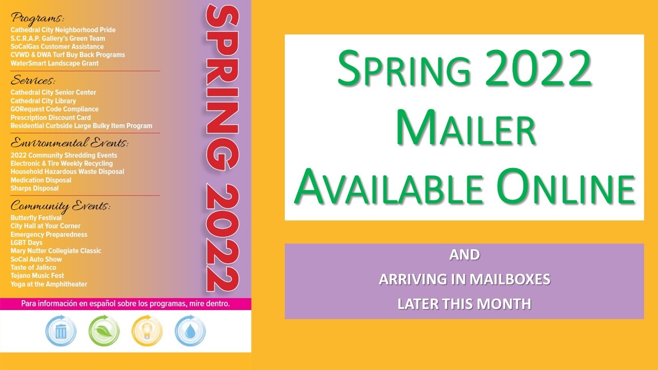 Spring 2022 Mailer Available Online and Mailboxes Soon