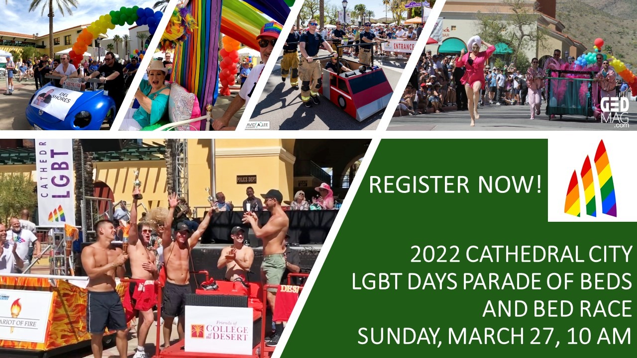 Register Now for the Cathedral City LGBT Days’ Parade of Beds and Bed Race