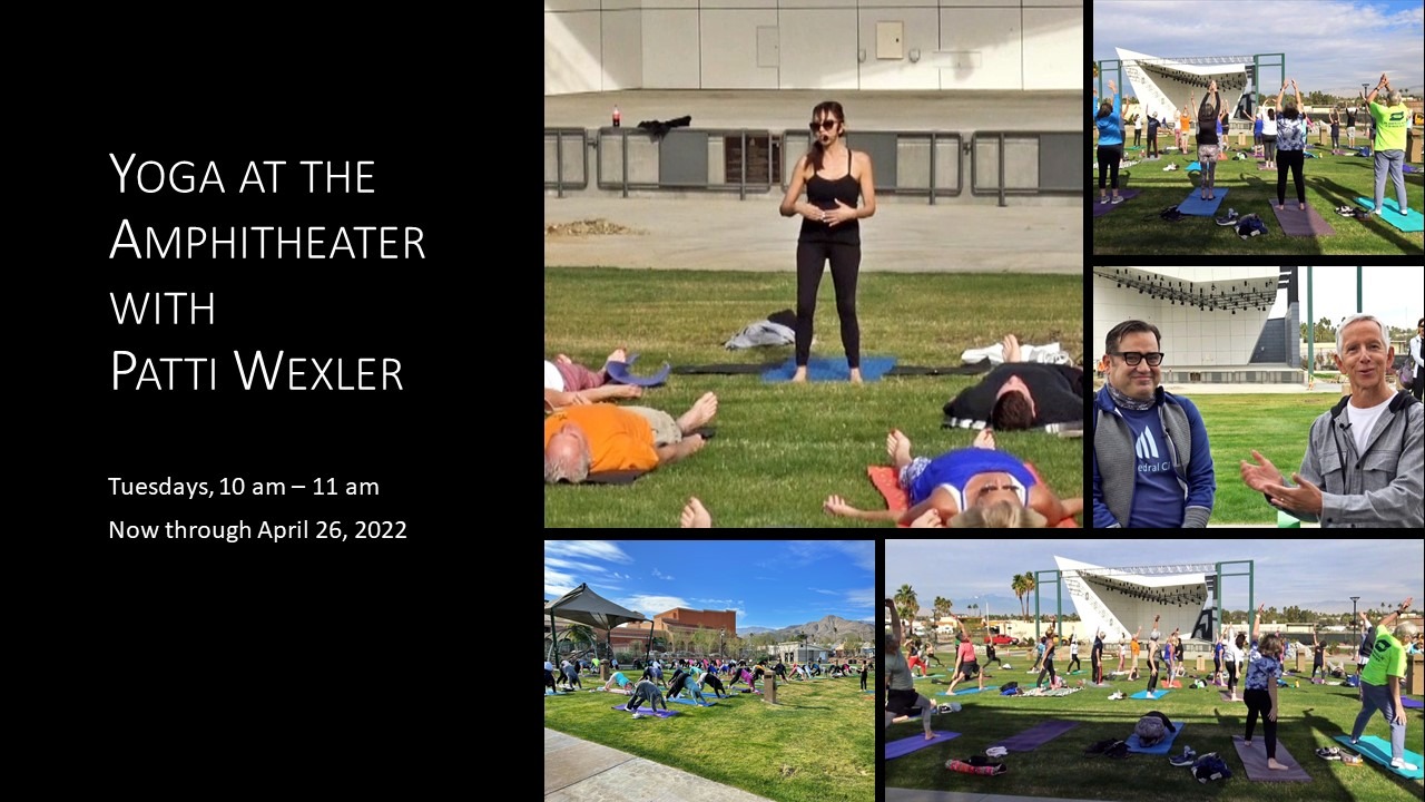 “Yoga at the Amphitheater” Brings Eighty Plus Participants