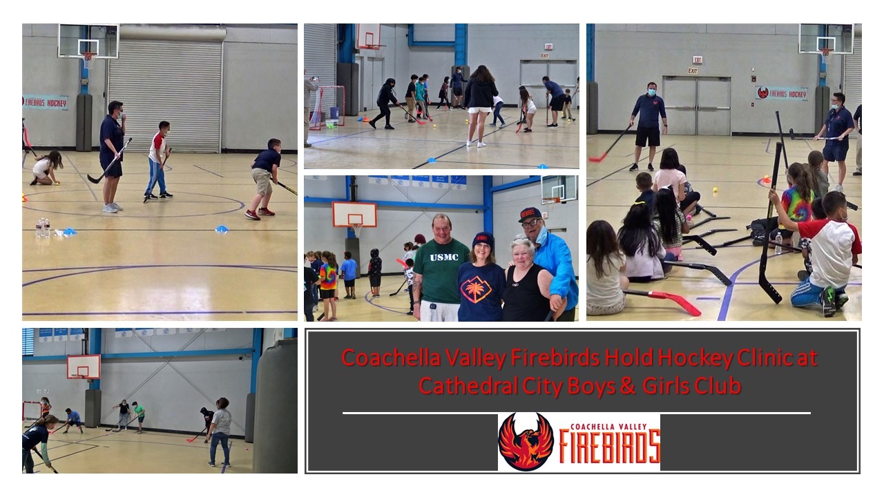 Coachella Valley Firebirds Hold Hockey Clinic at CC Boys & Girls Club