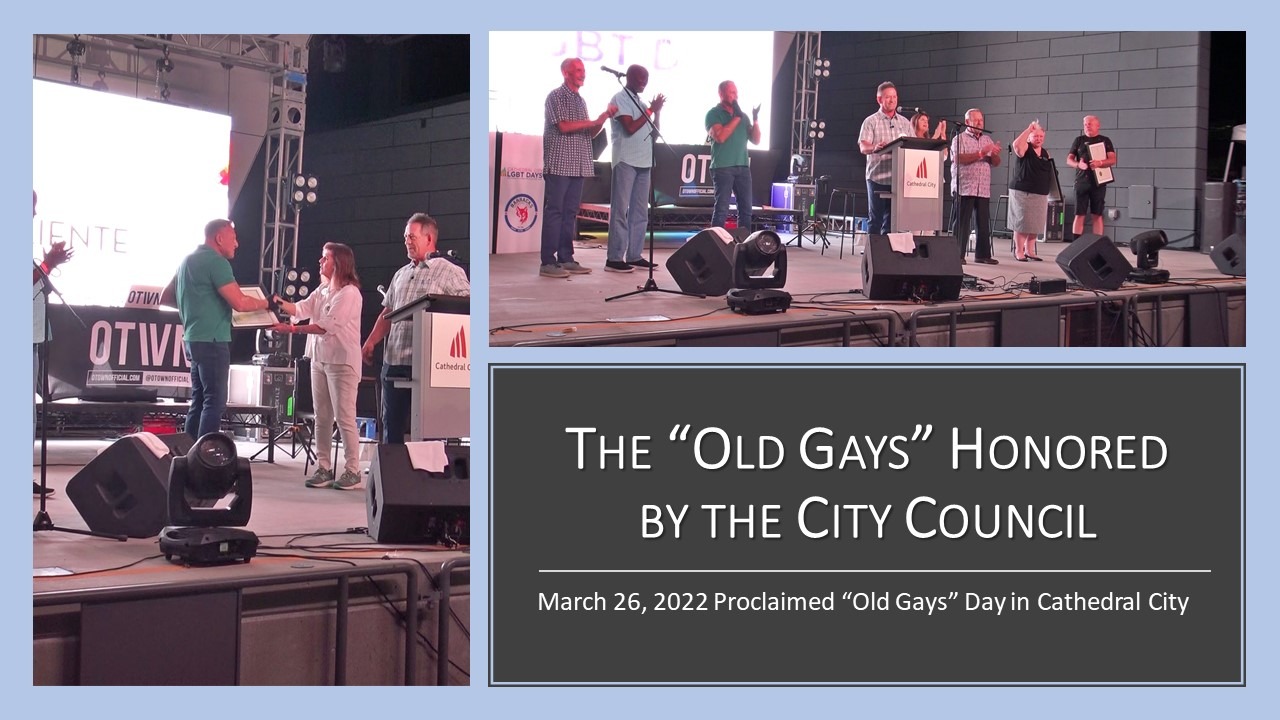 The “Old Gays” Honored by City Council at LGBT Days