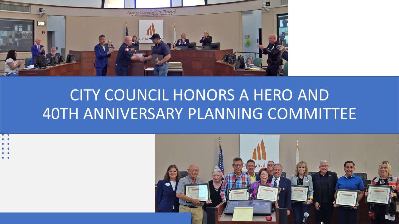City Council Honors a Hero and 40th Anniversary Planning Committee