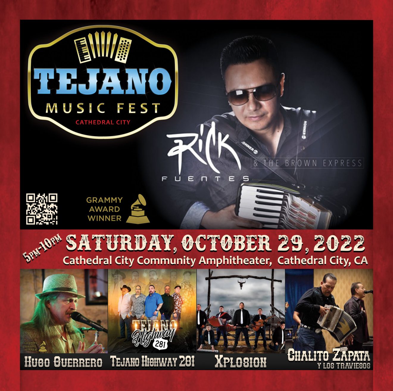 A Night of Grammy Award Winning Bands at the Tejano Music Festival on October 29th