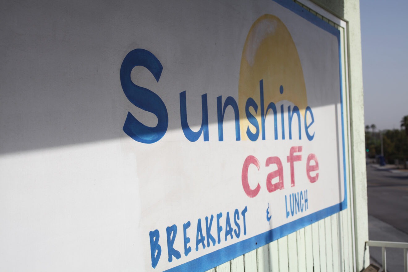 Sunshine Cafe sign