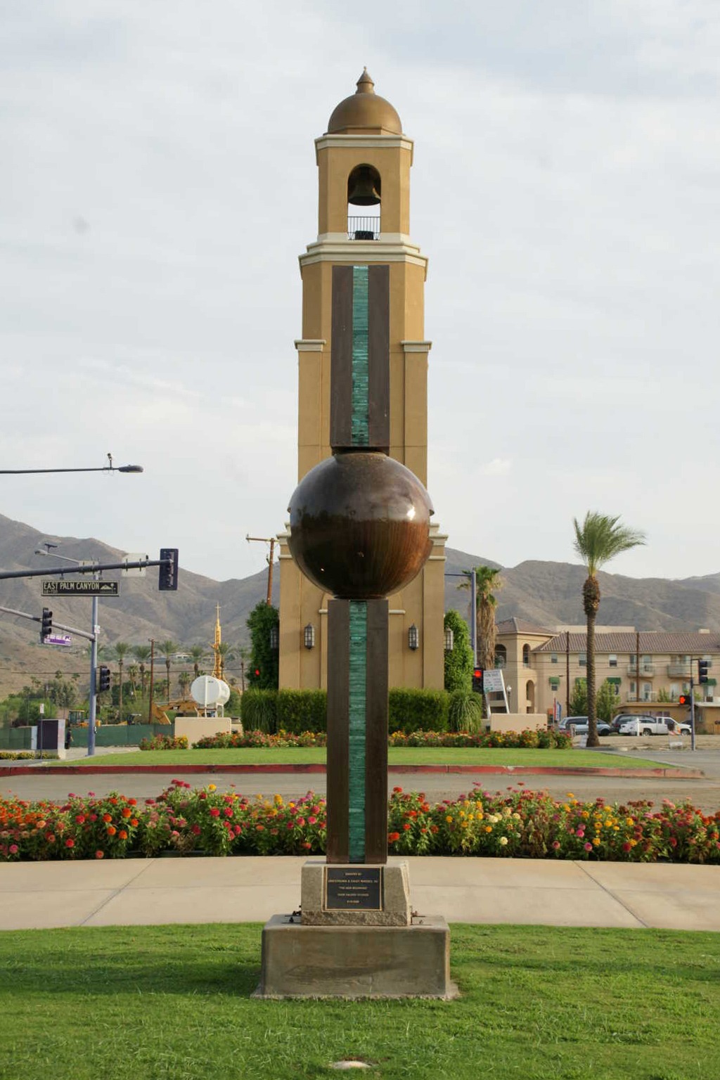 Bell tower and public art inline