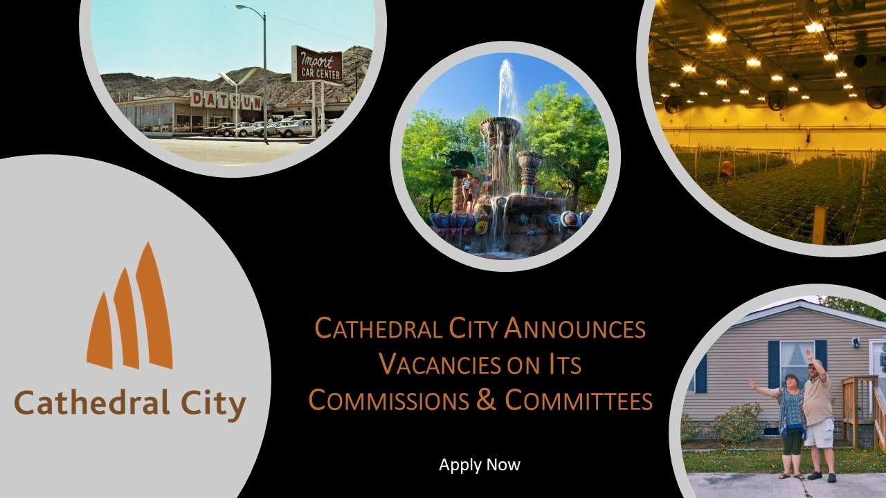 City of Cathedral City Announces Vacancies for Parks & Community Events Commission