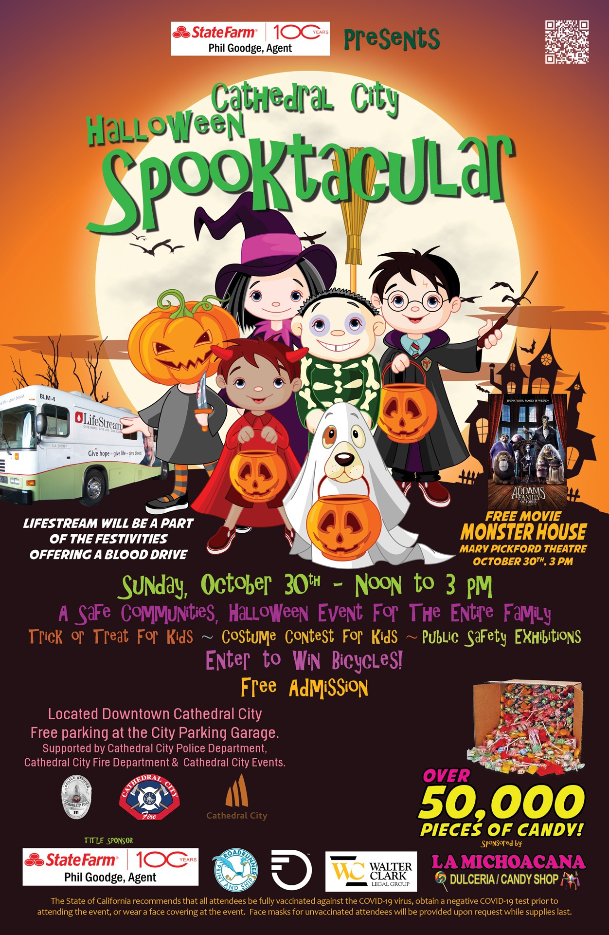 Halloween Spooktacular's Family Fun Returns to Downtown Cathedral City, Oct. 30, 2022