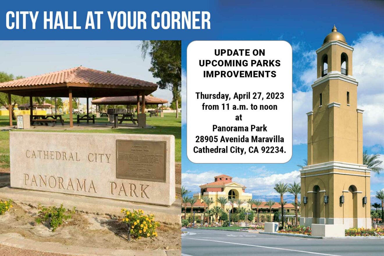“City Hall at Your Corner” Returns In-Person with Parks Improvements Update on Thursday, April 27, 2023, at 11 A.M.