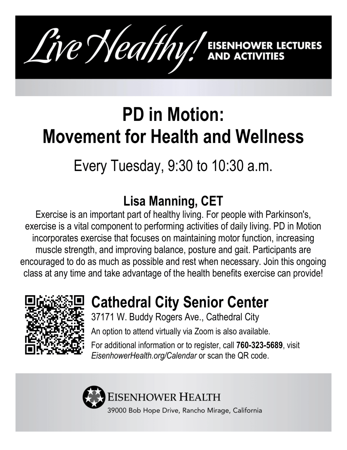 PD in Motion: Movement for Health and Wellness