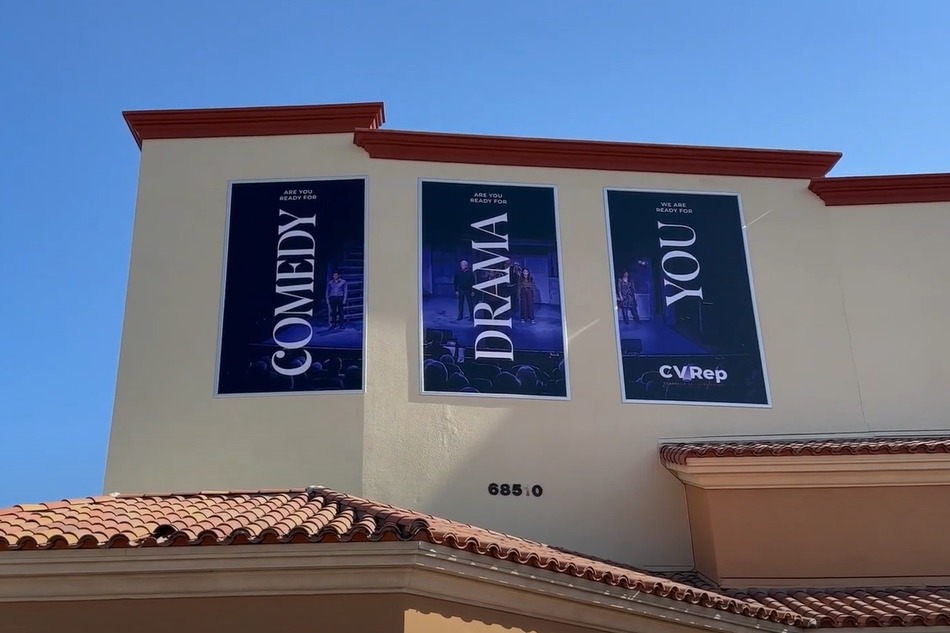 Colorful New Banners and Signage Installation Elevate Coachella Valley Repertory in Downtown Cathedral City