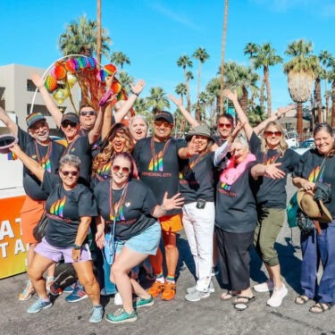 City of Cathedral City Promotes Hot Air Balloon Festival, LGBT Days at 2023 Palm Springs Pride Parade