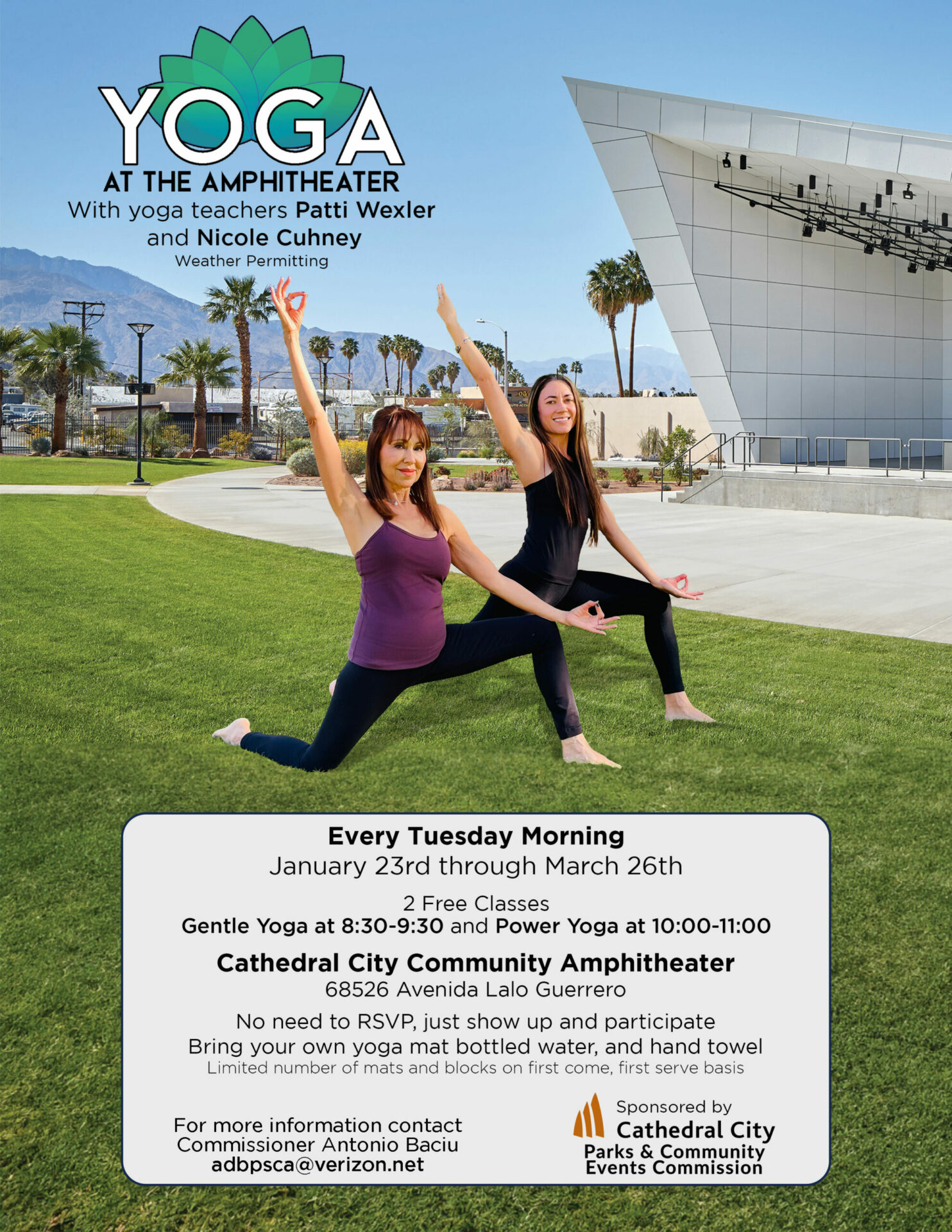 Yoga at the Amphitheater