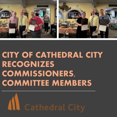 City of Cathedral City Recognizes Commissioners, Committee Members at Appreciation Dinner