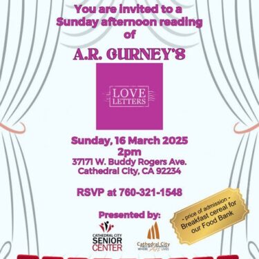 ＂Love Letters＂ at Cathedral City Senior Center